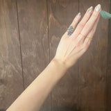 【リング】アバロンシェル　蝶　バタフライ　925 シルバー　70’sUSA