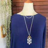 【ネックレス】TRIFARI トリファリ　雲　2連　クラウントリファリ　60’s USA