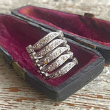 【リング】5連　ビジュ　SILVER  80’sフランス