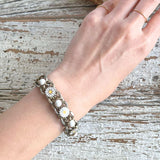 【ブレス】デイジー　マーガレット　花　レトロ　60’sフランス