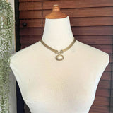 【ネックレス】パール　3連　フレンチエスニック　チョーカー　80’sフランス