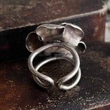 【リング】バラ　ローズ　立体的　ボリューム　70’sフランス