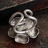 【リング】バラ　ローズ　立体的　ボリューム　70’sフランス