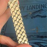 【ブレス】ヘキサゴン　六角形　蜂の巣　ハニカム　ゴールド　60’sフランス