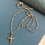 【ネックレス】クロス 十字架　INRI　クルシフィックス　キリスト教　60’sフランス