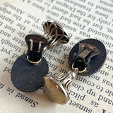 【イヤリング】カメオ　クラシカル　ベルチャーム　コラージュ　60’sフランス