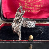 【リング】バレリーナ　彫刻的　アールヌーヴォー　躍動感　50’sイギリス