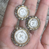 【セット】スター×クロス　ネックレス＆イヤリング　ラウンド　50’sイギリス