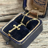 【ネックレス】クロス 十字架　INRI　クルシフィックス　キリスト教　60’sフランス
