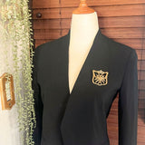 【ブローチ】Coro コロ　エンブレム　勲章　鷹　剣　王冠　60’s USA