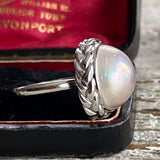 【リング】マベパール風　ボタニカル　ケルトフレーム　60’sフランス