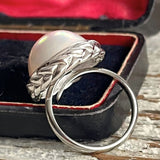 【リング】マベパール風　ボタニカル　ケルトフレーム　60’sフランス