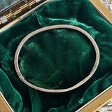 【バングル】ALPACA社　メキシコ　螺鈿細工　シェル　silver 70'sメキシコ