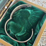 【バングル】ALPACA社　メキシコ　螺鈿細工　シェル　silver 70'sメキシコ