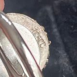 【リング】カメオ　シェルカメオ　800刻印(SILVER)　50’sイギリス