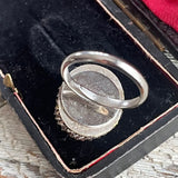 【リング】カメオ　シェルカメオ　800刻印(SILVER)　50’sイギリス
