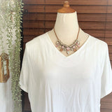 【ネックレス】LOFT社　Ann Taylor　アンテイラー　レザーコード　ピンク　80’sUSA