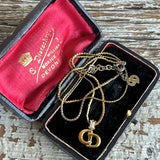 【ネックレス】Christian Dior クリスチャンディオール　CDロゴ　80’sフランス