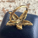 【リング】ヒトデ　スターフィッシュ　StarFish ゴールド　夏　70'sUSA