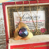 【ネックレス】ヴィトレイル　偏光　トライアングル　70’sフランス