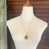 【ネックレス】ヴィトレイル　偏光　トライアングル　70’sフランス