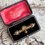 【ブローチ】victorian ヴィクトリアン　ガーネット　イギリスアンティーク　1920