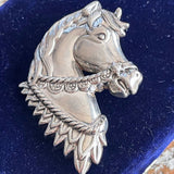 【ブローチ】馬 horse 2way タテガミ　迫力　60’sイギリス