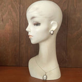 【セット】カメオ　シェルカメオ　パリュール　ネックレス＆イヤリング　50’sイギリス　Silver800