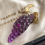 【ピンズ】ブドウ　葡萄　grapes グレープ　70’s USA ピンバッジ　フルーツ