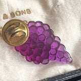 【ピンズ】ブドウ　葡萄　grapes グレープ　70’s USA ピンバッジ　フルーツ