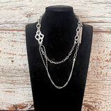 【ネックレス】6種パーツ　コラージュ　チェーン　trifari monet 70'sUSA