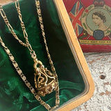 【ネックレス】goldette　ゴルデット　2連　オリエンタルトップ　70’s USA