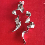 【ピアス】art 芸術的　造形美　ロング　80’s USA