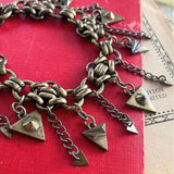 【ネックレス】トライアングル　チャーム　じゃらじゃら　70’sフランス