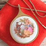 【ネックレス】Limoges リモージュ　恋人シリーズ　70’sフランス