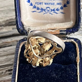 【リング】opal　オパール　リボン　ラグジュアリー　80's