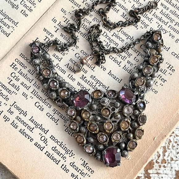 【ネックレス】アールデコ　荘厳　60’sイギリスヴィンテージ