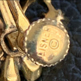 【イヤリング】LISNER リスナー　アメジスト×パール　4種フラワー　60’s USA