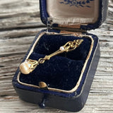 【ブローチ】バロックパール　アールデコ　ミニサイズ　ピンズ　60’sイギリス