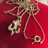 【ネックレス】紋章　パール　ロングネックレス　50’sフランス　