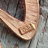 【ブローチ】JJ社　ネオンピンク　花　ポップ　サイケデリック　70’s USA