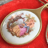 【ネックレス】Limoges リモージュ　恋人シリーズ　70’sフランス