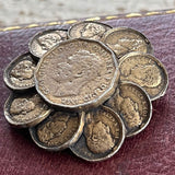 【ブローチ】ジョージ5世　コイン　メダル　50’sイギリス