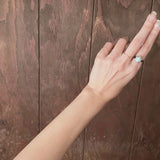 【リング】OPAL オパール　SILVER925 ヘイロー　60’sフランス