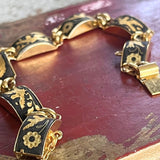 【ブレス】ダマスキーナード　象嵌　鳥　60’sスペイン　トレド