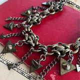 【ネックレス】トライアングル　チャーム　じゃらじゃら　70’sフランス