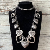 【ネックレス】オリエンタルハート　ロング　70’sフランス