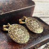 【イヤリング】ダマスキナード　エジプティアン　サークル　50’sスペイントレド