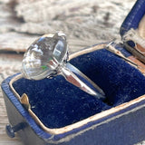 【リング】千本透かし　昭和　ヴィトレイル　遊色　レインボー　1950