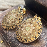 【イヤリング】ダマスキナード　エジプティアン　サークル　50’sスペイントレド